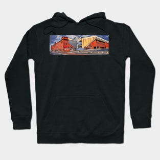 Panoramic digital painting of Ibrox Hoodie